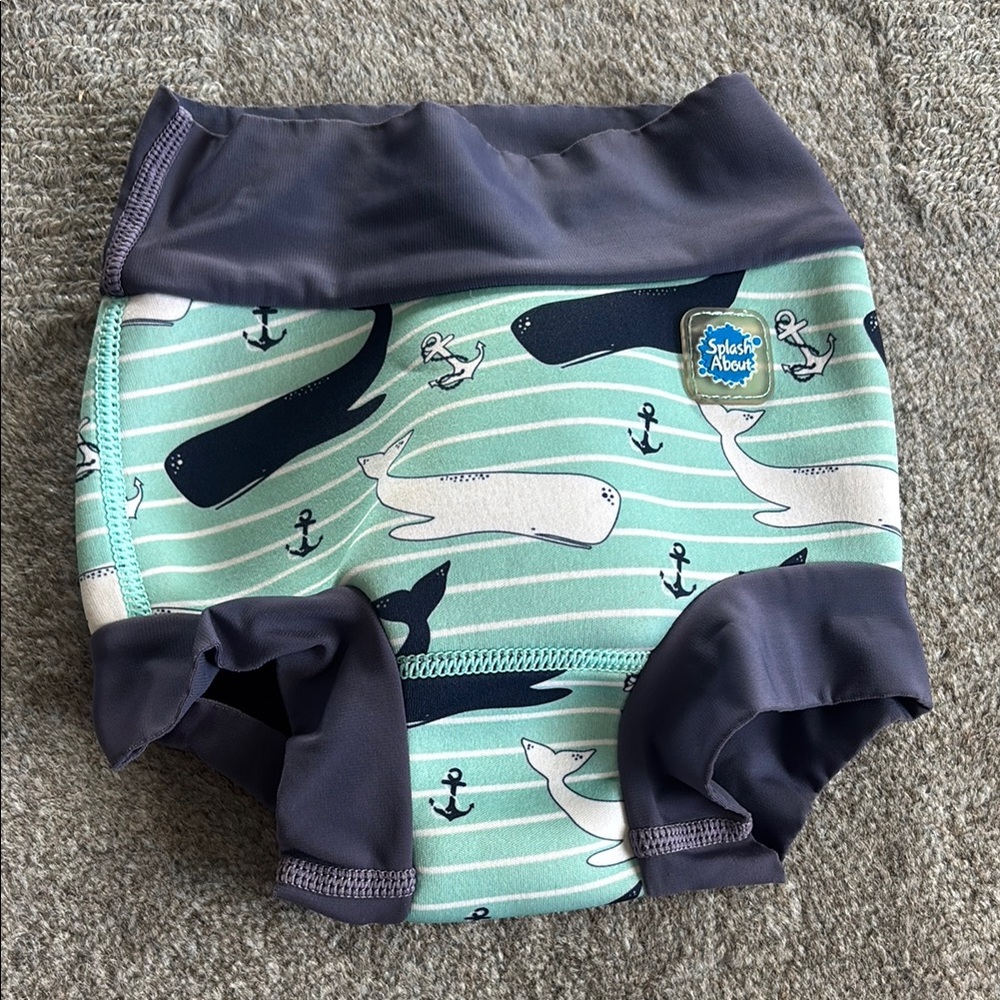 Splash About Baby Swim Diaper with Whale Print